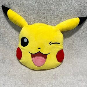 Pikachu Plush Pillow - Yellow and Red